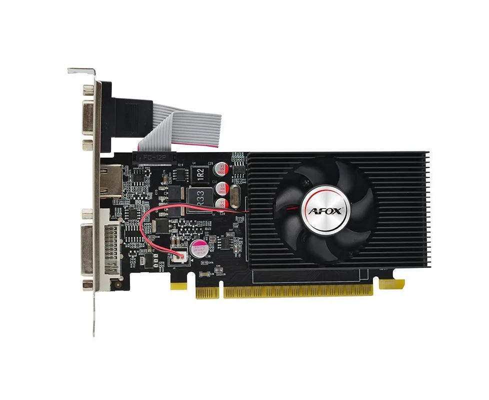 Видеокарта AFOX Nvidia Ge Force GT 730 (AF730-2048 D3 L5), 2 Gb DDR3, 128 бит, PCI-E, VGA, DVI, HDMI, Retail