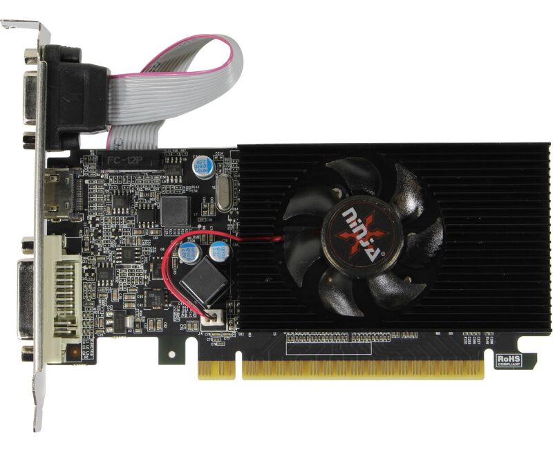 Видеокарта Sinotex Ninja GT610 (NK61 NP013 F) PCIE (48 SP) 1 G 64 BIT DDR3 (DVI/HDMI/CRT), RTL