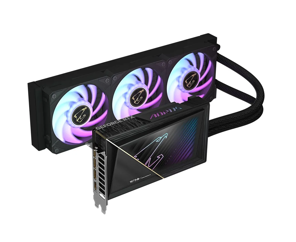 Видеокарта Gigabyte RTX5080 Xtreme Waterforce 16 GB (GV-N5080 AORUSX W-16 GD) GDDR7 256bit 3x DP HDMI 3 Fan RTL