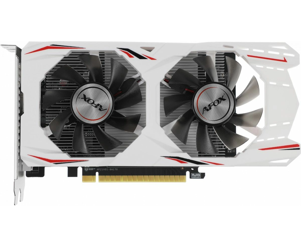 Видеокарта AFOX GTX1050 Ti 4 GB Gaming (AF1050 TI-4096 D5 H7-V8/H2-V6) GDDR5 128 Bit DVI/HDMI DP ATX Dual Fan RTL
