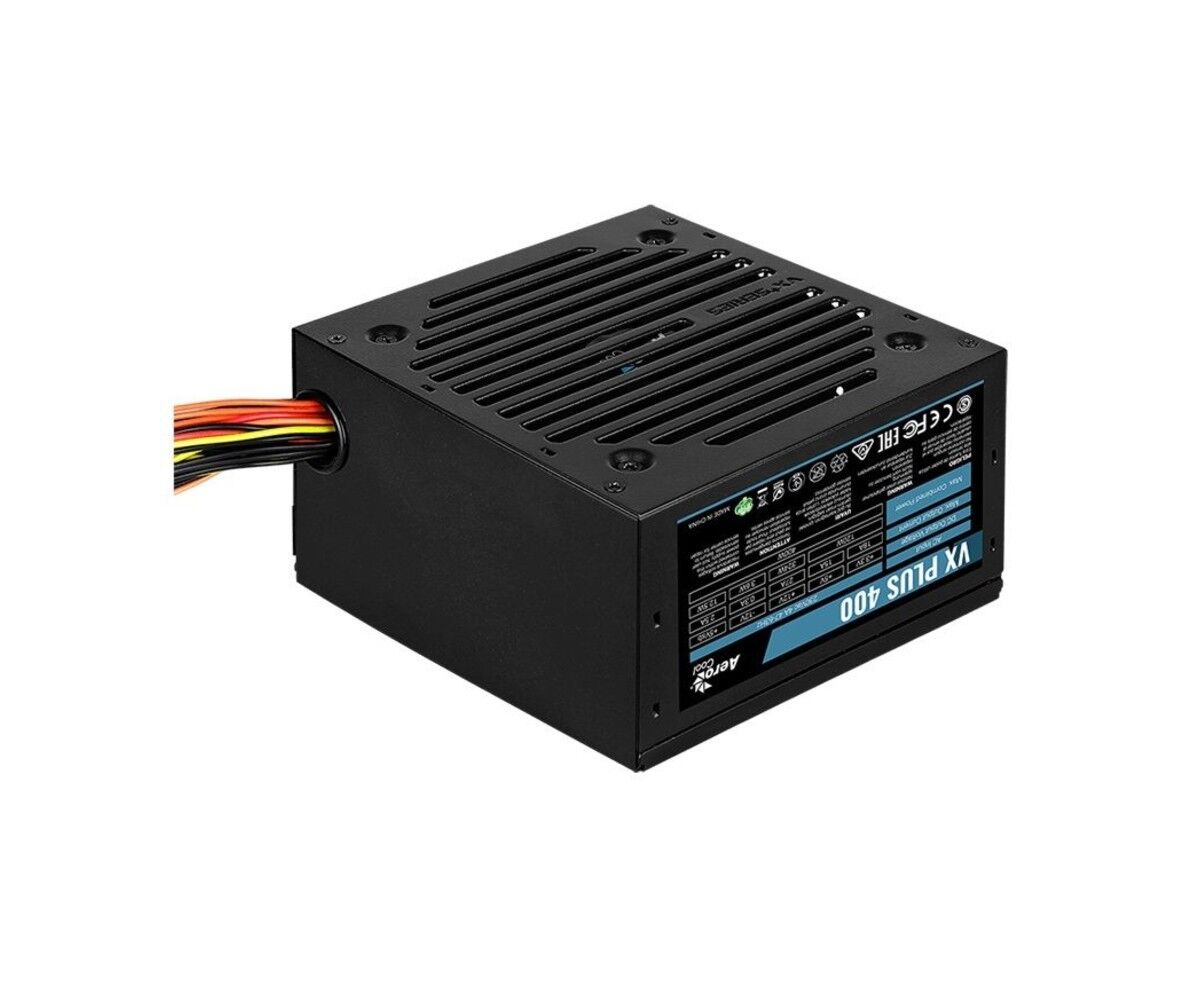 Блок питания Aerocool VX PLUS 400, ATX, 400 W (24+4+4pin) 120mm fan 2x SATA RTL