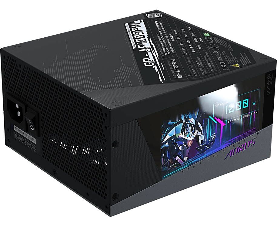 Блок питания Gigabyte GP-AP1200 PM ATX 1200 W 80+ platinum 24+2x(4+4) pin APFC 140mm fan 16x SATA Cab Manag RTL