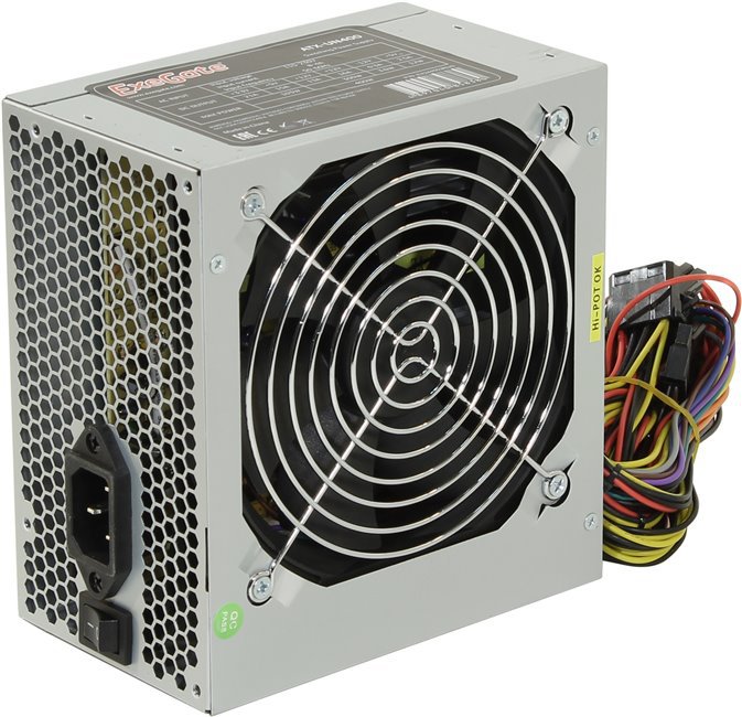 Блок питания Exegate EX244553 RUS Exegate UN400, ATX, 12cm fan, 24p+4p, 3x SATA, 2x IDE, FDD