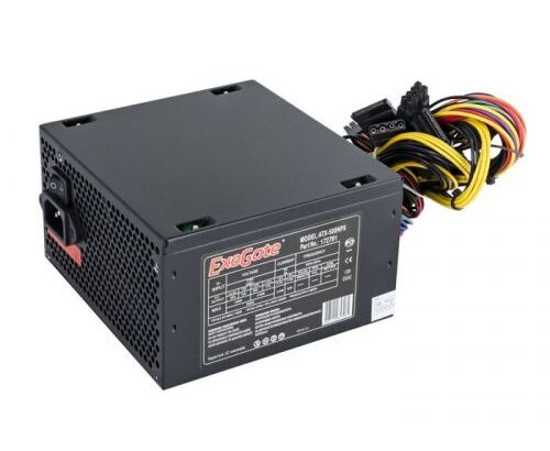 Блок питания Exe Gate EX224734 RUS-PC 500 W 500 NPX, ATX, PC, black,12cm fan, 24p+4p, 6/8p PCI-E, 3x SATA, 2x IDE, FDD + кабель 220 V