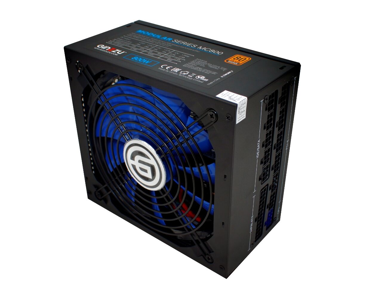 Блок питания Ginzzu MC800 14 CM 80+Bronze