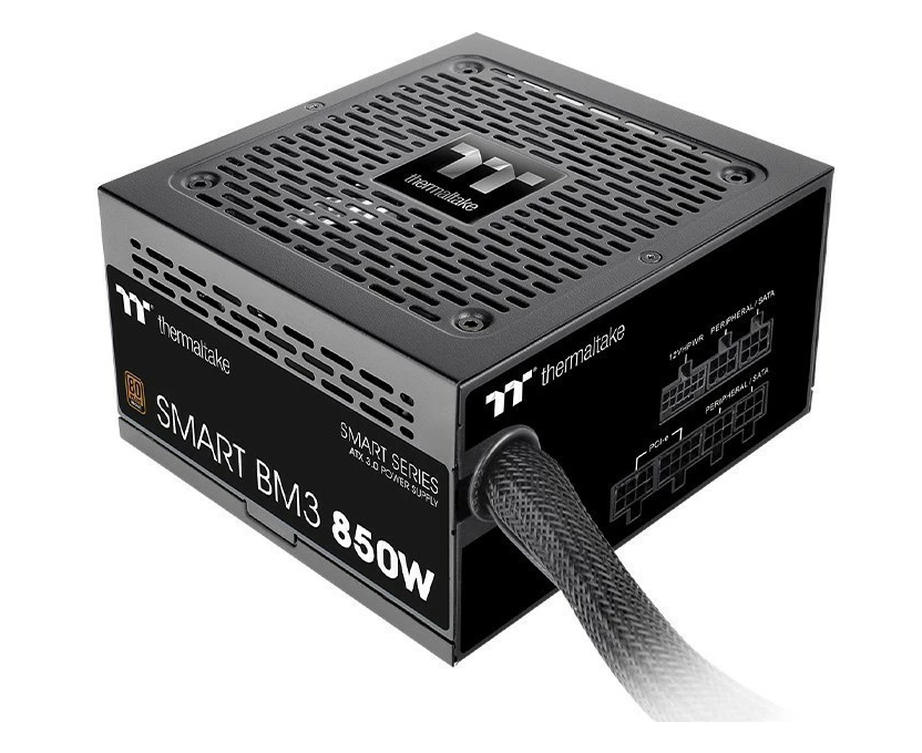 Блок питания Thermaltake Smart BM3 (PS-SPD-0850 MNFABE-3) Gen.5 ATX 850 W 80+ bronze 24pin APFC 120mm fan 12x SATA Cab Manag RTL