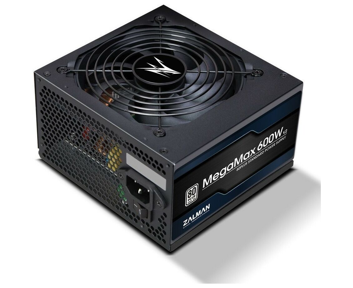 Блок питания Zalman Mega Max (ZM600-TXII v2) 600 Вт ATX, 120 мм, 80 Plus, Retail
