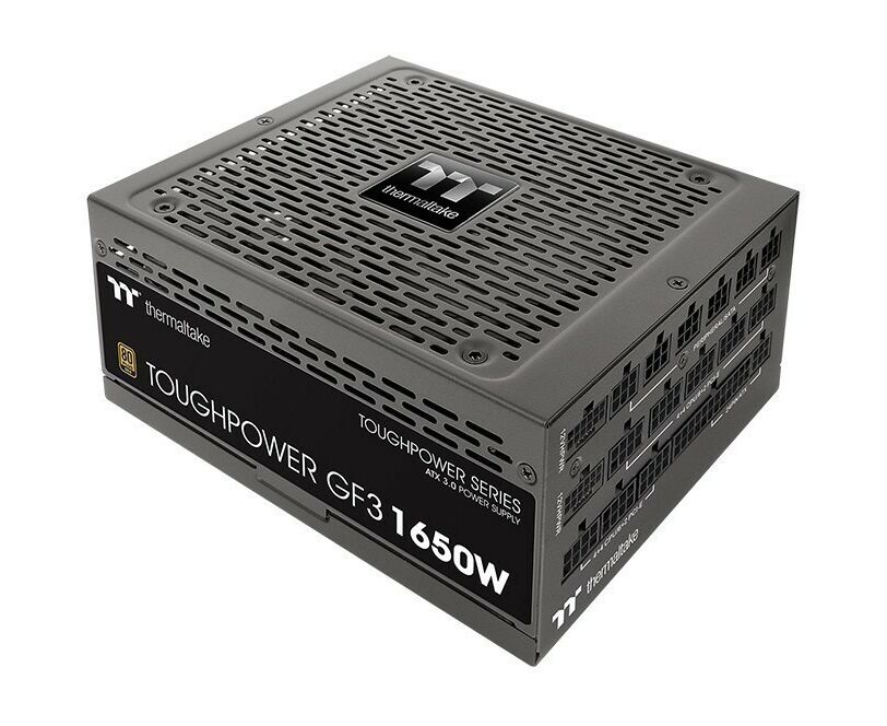Блок питания Thermaltake Toughpower GF3 (PS-TPD-1650 FNFAGE-4) ATX 1650 W 80+ gold (24+4+4pin) APFC 140mm fan color LED 12x SATA Cab Manag RTL