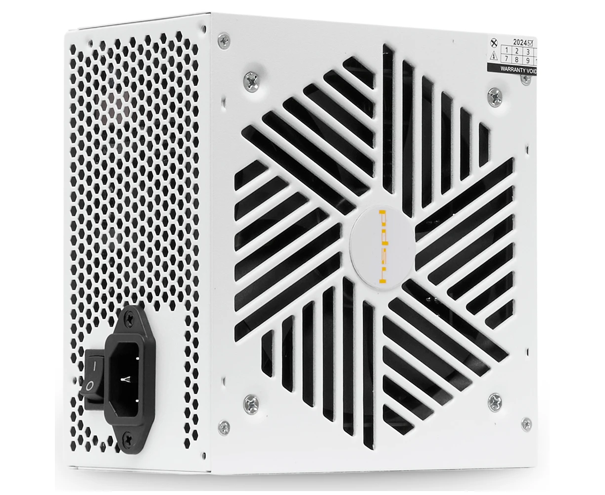 Блок питания HSPD HSK-850 GF-WH 850 W 80+ Gold (ATX, 3.1, PC Ie 5.1, Full modular, 1x24(20+4)pin mesh 550mm, 2x CPU 8(4+4)pin 700mm, 2x PC Ie*2 8(6+2)pin 60