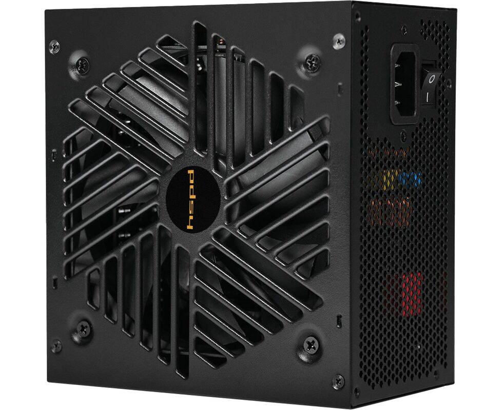 Блок питания HSPD HSI-1200 GF-BK 1200 W 80+ Gold (ATX, 3.1, PC Ie 5.1, Full modular, 1x24(20+4)pin 600mm, 2x CPU 8(4+4)pin 700mm, 2x PC Ie*2