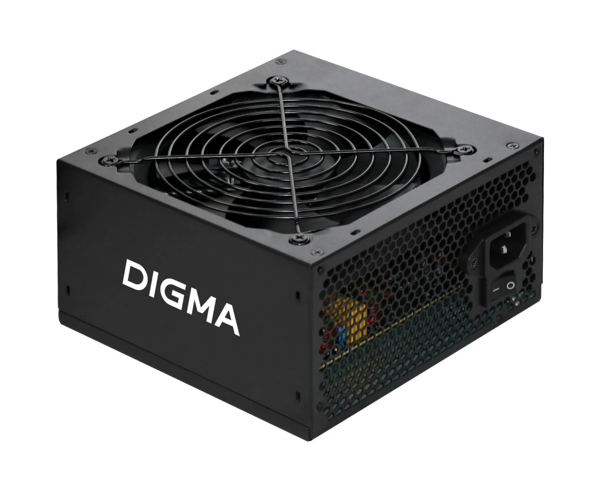 Блок питания Digma DPSU-500 W-WH 80 Plus White ATX 500 W (20+4pin) APFC 120mm fan 6x SATA RTL
