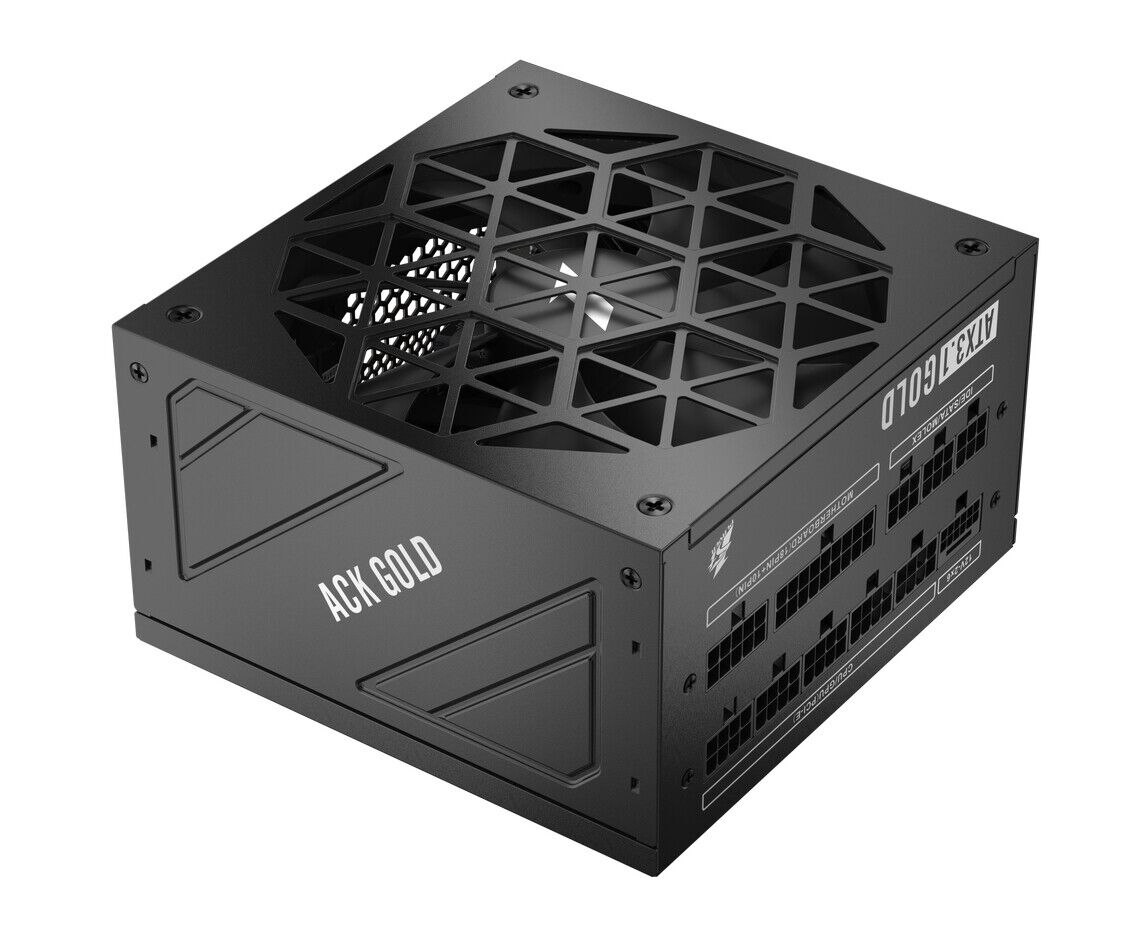 Блок питания 1 STPLAYER ACK Gold 750 W Black (HA-750 BA2-BK) / ATX 3.1, P Cle 5.1, APFC, 80 Plus Gold, LLC+DC-DC, full Teapo caps, 140mm fan, full modular