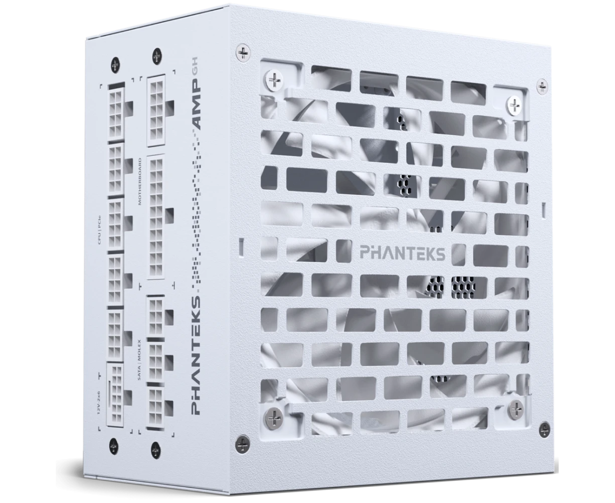 Блок питания PHANTEKS AMP GH 850 W (PH-P850 GH_WT01) (80 Plus Gold, ATX 3.1, PC Ie 5.1, APFC, 120mm Fan, Fully Modular, White)