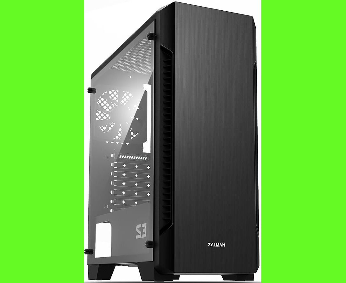 Корпус Zalman S3 черный, без БП, ATX 2x120mm 2x USB2.0 1x USB3.0 audio bott PSU