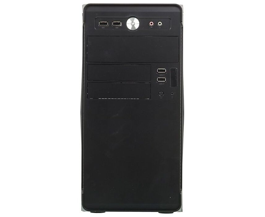 Корпус Accord ACC-B022 черный без БП m ATX 1x80mm 1x92mm 2x120mm 4x USB2.0 audio