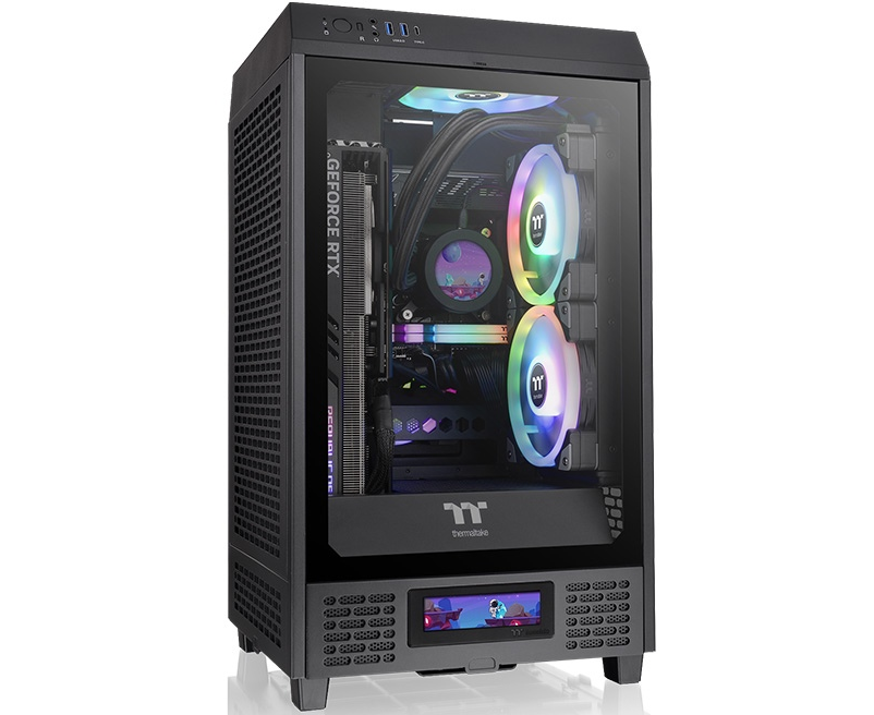 Корпус Thermaltake The Tower 200 (CA-1 X9-00 S1 WN-00) черный без БП mini ITX 11x120mm 5x140mm 2x USB3.0 1x USB3.1 audio bott PSU