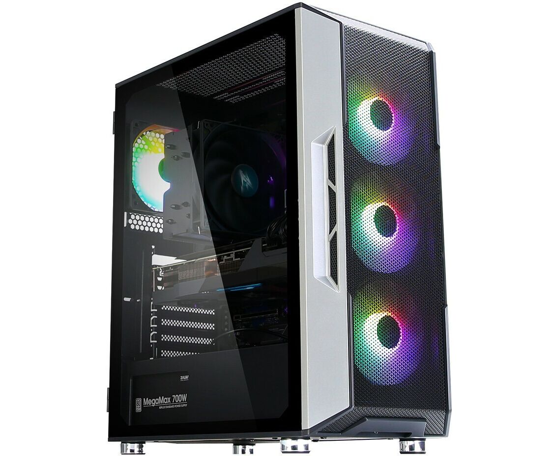 Корпус Zalman I3 NEO black (I3 NEO) Midi Tower (ATX, front mesh, USB2.0 x1, USB3.0x2, 4x120mm RGB fan, без БП)