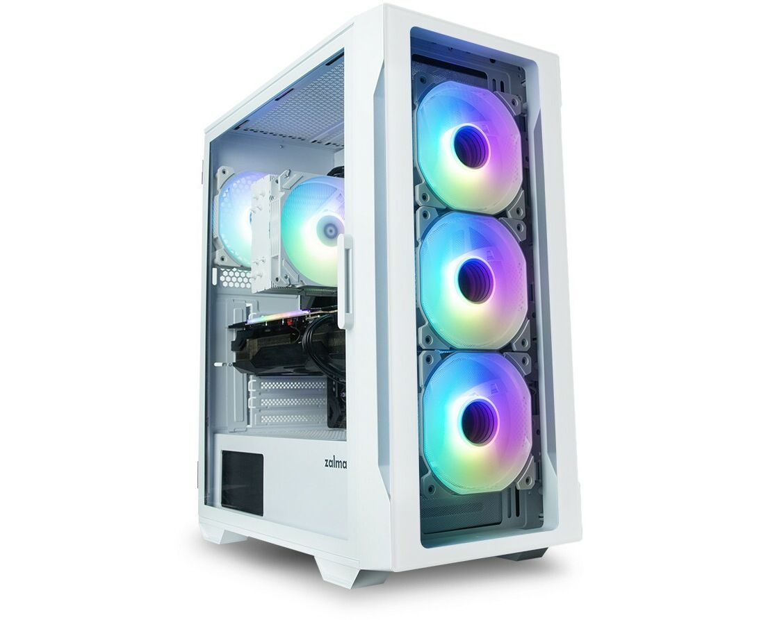 Корпус Zalman I3 Neo TG White Midi Tower (ATX, front mesh, TG window, USB2.0 x1, USB3.0x2, 4x120mm RGB fan, без БП)
