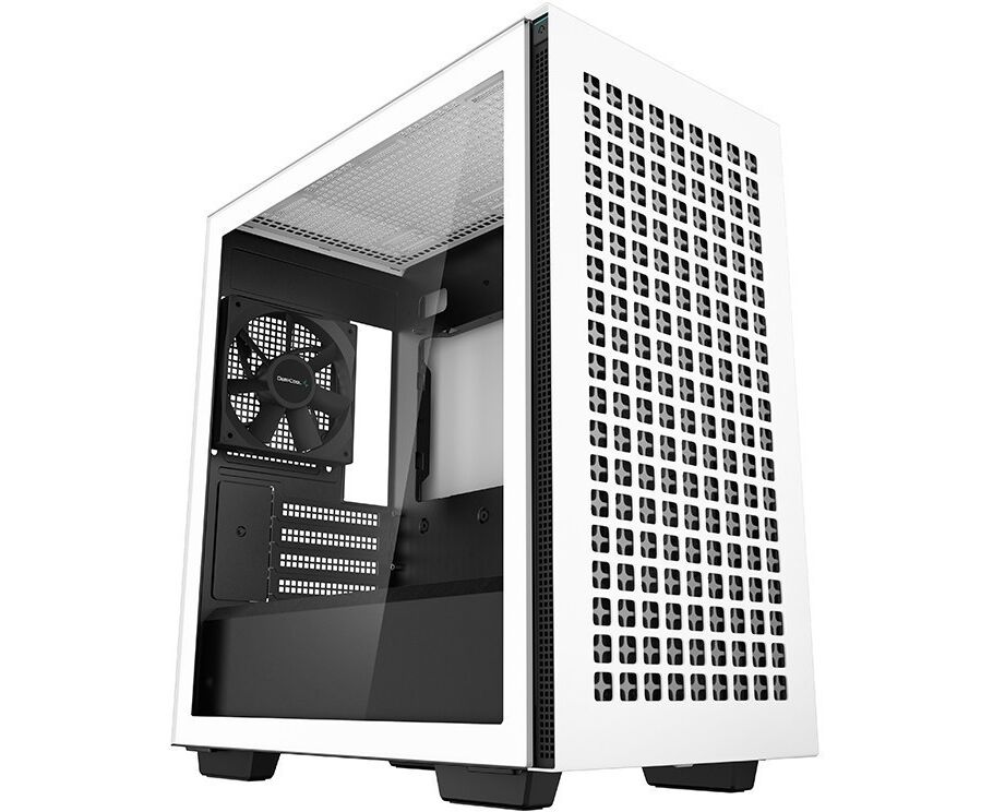 Корпус Deepcool CH370 (CH370 WHITE) белый без БП m ATX 1x120mm 1x USB2.0 1x USB3.0 audio bott PSU