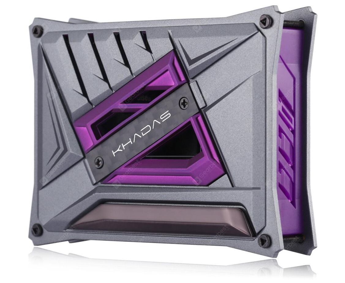 Корпус Khadas KCS-P-001 DIY Case Purple VI Ms DIY Case, Purple Color, with heavy metal plate