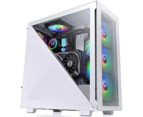 Корпус Thermaltake Divider 300 TG ARGB CA-1 S2-00 M6 WN-01 белый без БП ATX 2x120mm 2x USB3.0 audio front door bott PSU
