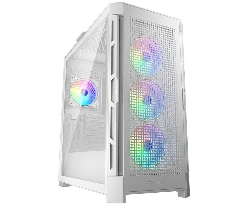 Корпус Cougar Airface Pro RGB White, 4х 120mm ARGB Fan, ARGB Fan Hub, без БП, белый, E-ATX