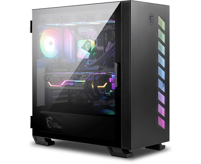 Корпус MSI MAG Vampiric 300 R 2x USB 3.0,1x Type C, 1x120mm ARGB Fan, Tempered Glass Window, Brown Box