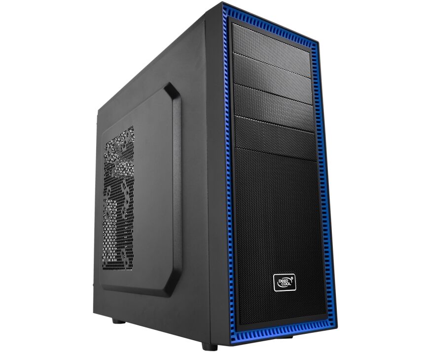 Корпус Deepcool TESSERACT BF (DP-CCATX-TSRBFBK) ATX, Black-Blue, без БП