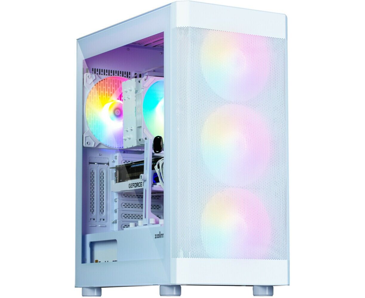 Корпус ZALMAN i4 TG, ATX, White, Front Mesh, Window, 4x3.5", 2x2.5", 1x USB2.0, 2x USB3.0, Front 3x140mm FRGB, Rear 1x140mm FRGB