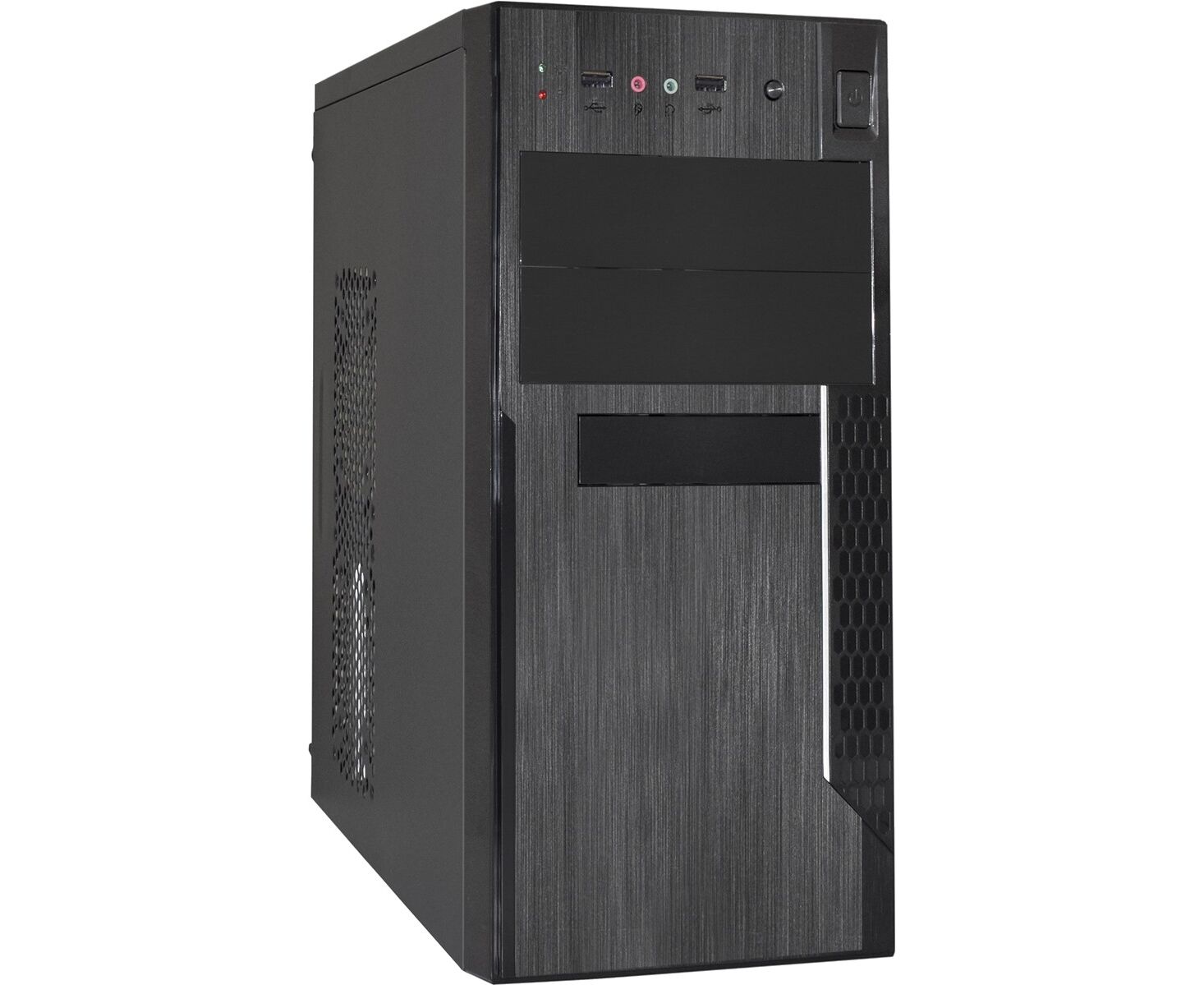 Корпус Minitower Exe Gate MA-373 X (m ATX, без БП, 2*USB, аудио, черный)