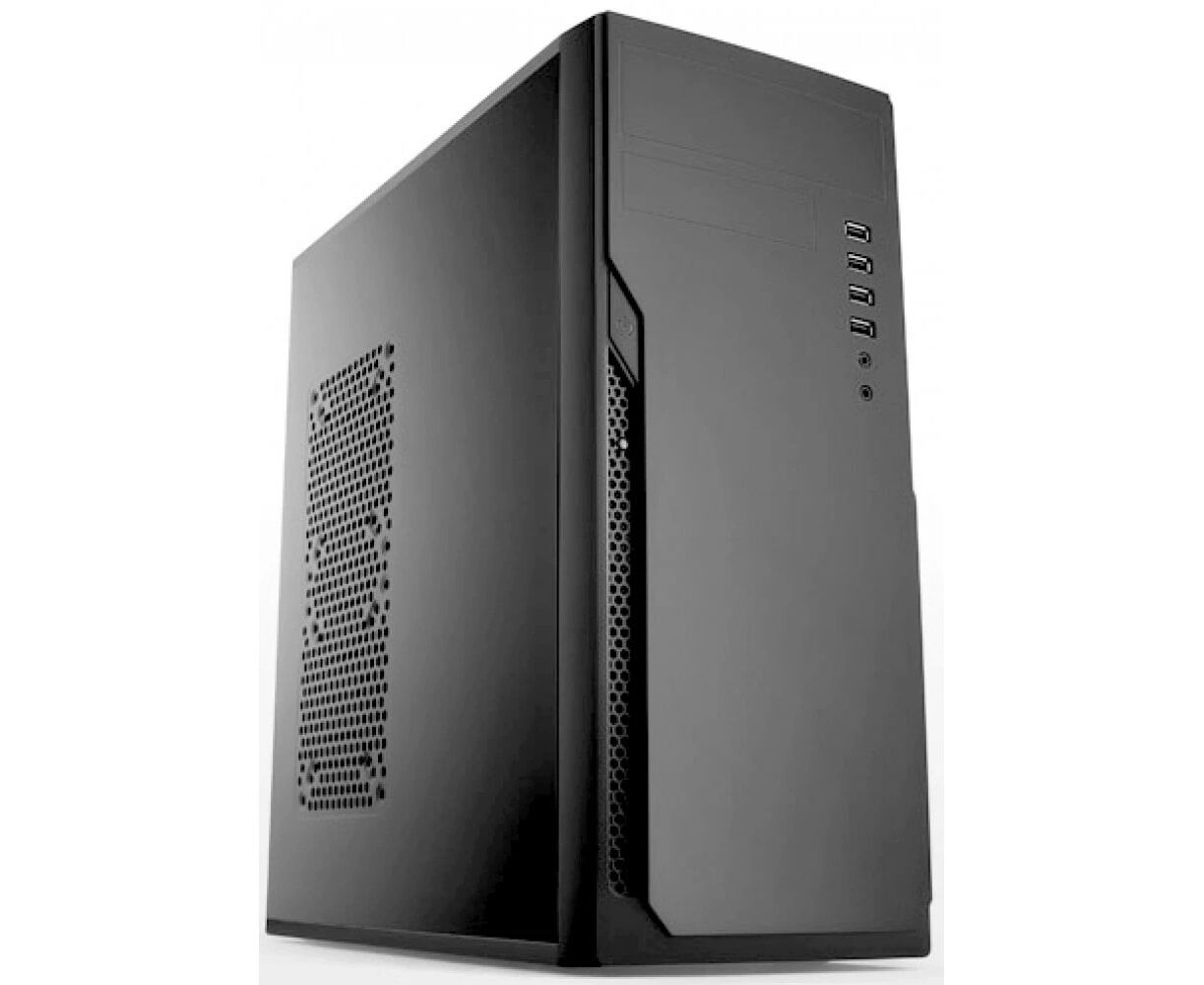 Корпус Foxline FL-301, ATX, 1x5.25 EXT, 1x3.5 EXT, 4x3.5 INT, 4x USB2.0, HDA, w/o FAN, w/o ATX PSU, no pwr cord