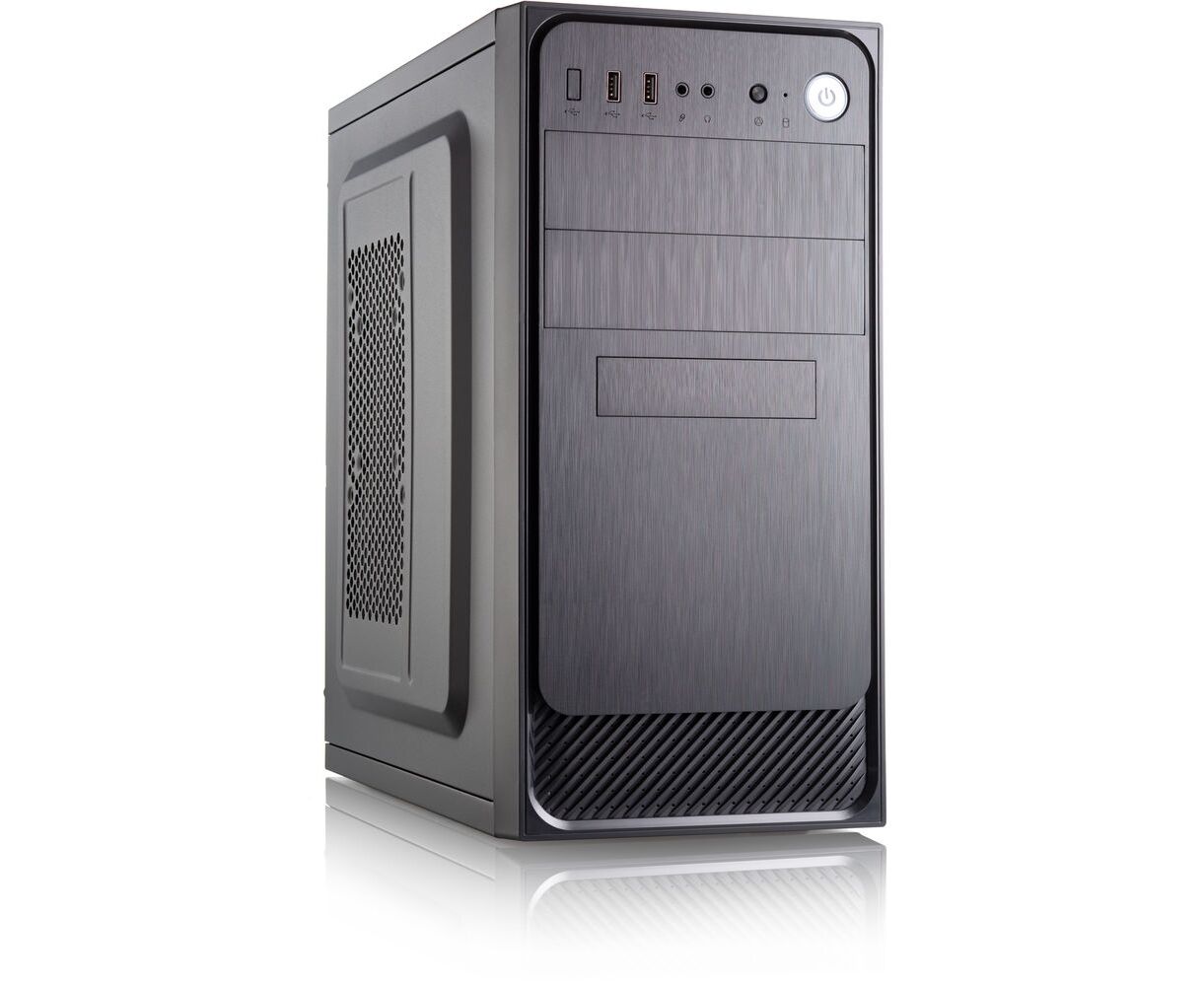 Корпус FOXLINE Forza FZ-053-SX450 R-U32 m ATX, 450 W, 2x USB3.0, Black, w/o FAN, 12 cm fan PSU, power cord