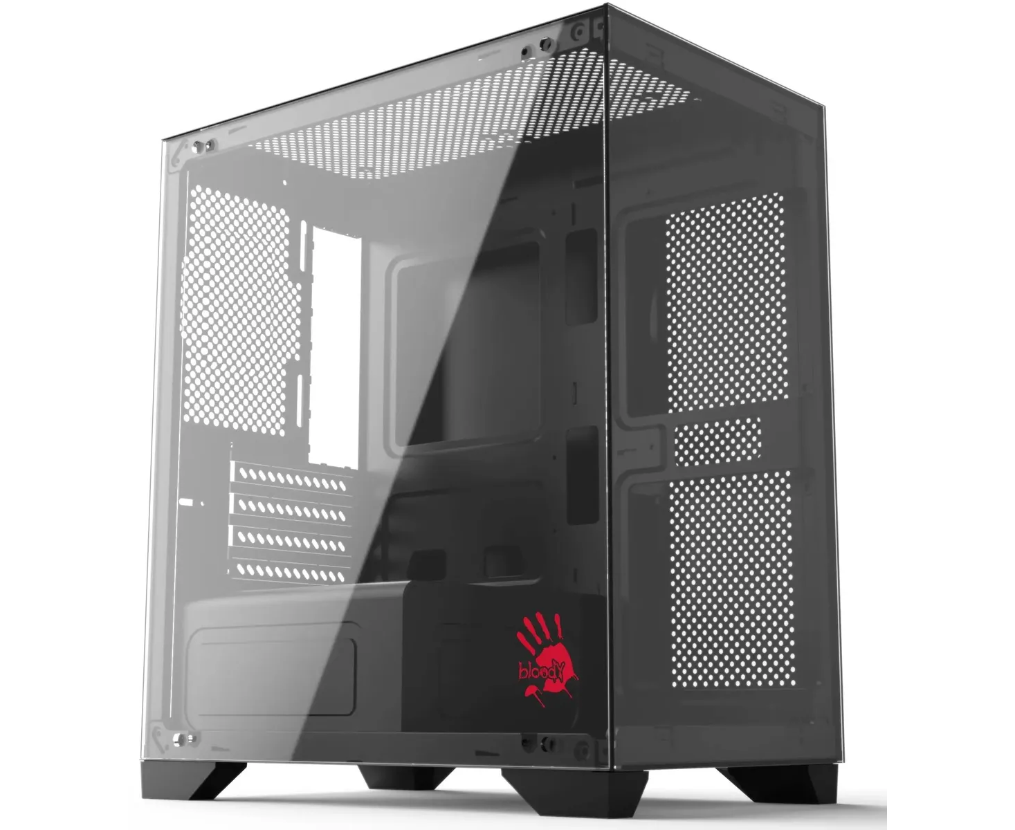 Корпус BLOODY BD-CC103, m ATX, Mini-Tower, без БП, черный