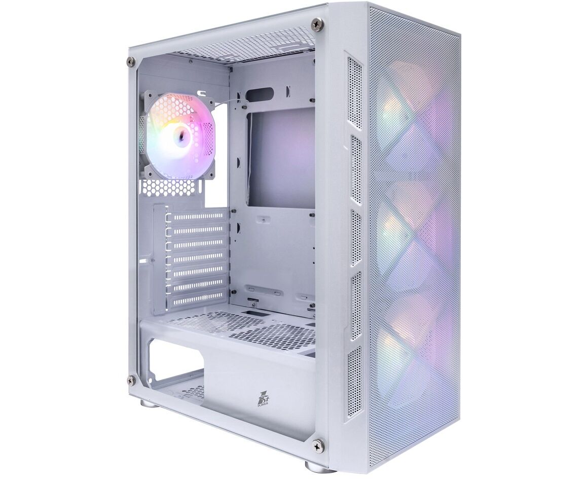Корпус 1 STPLAYER Firebase XP White (XP-WH-4 F1-W) / ATX / 4x120mm LED fans