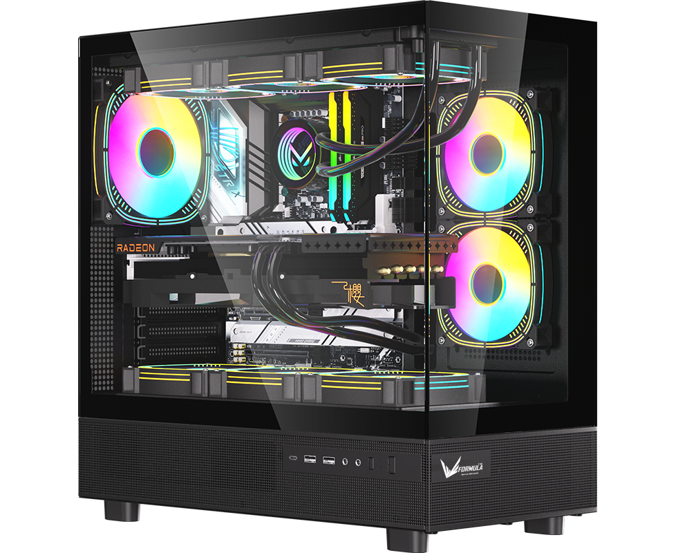 Корпус Formula Crystal Z8 Cosmic (crystal z8 b cos), Midi-Tower, ATX, без БП, черный