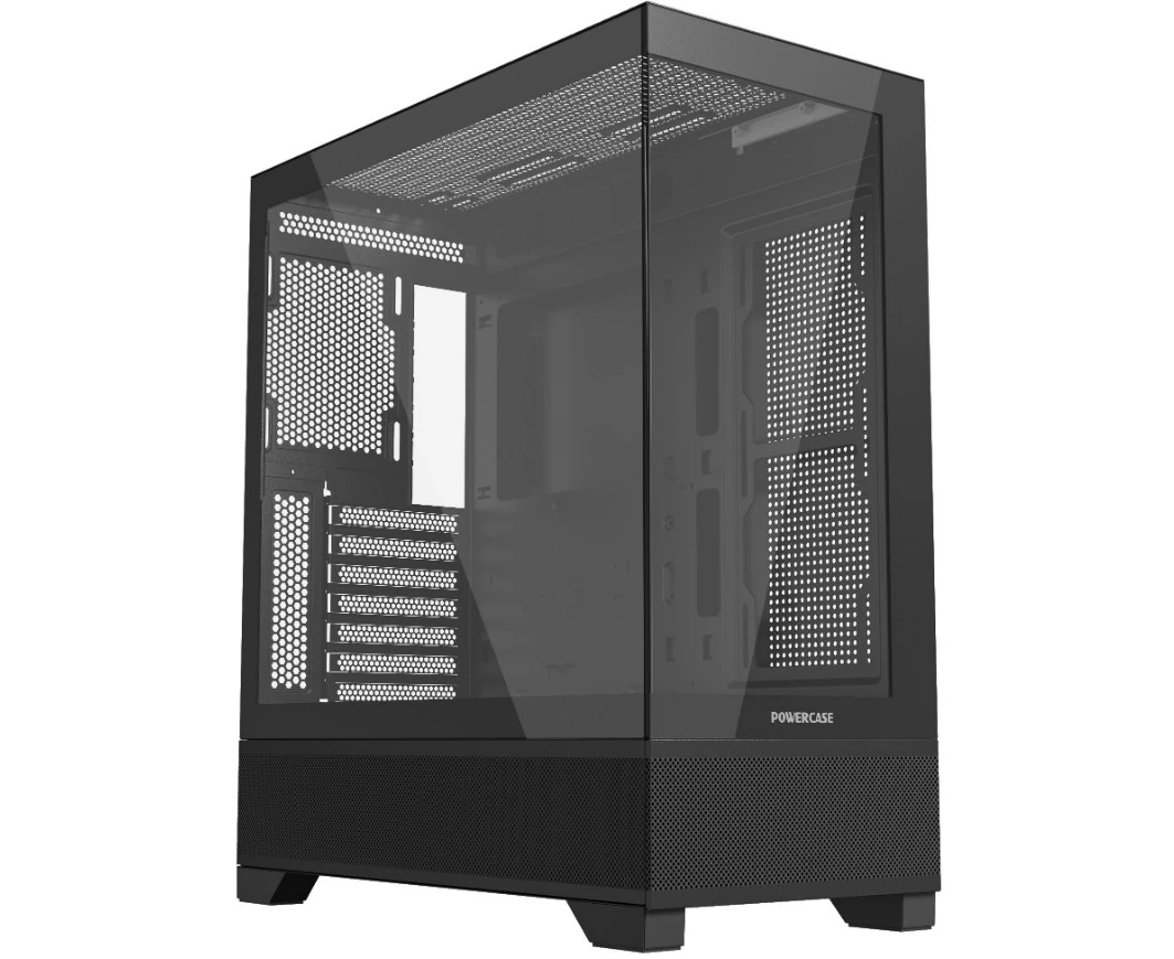 Корпус Powercase Luminous (CLB-L0), Tempered Glass, чёрный, ATX
