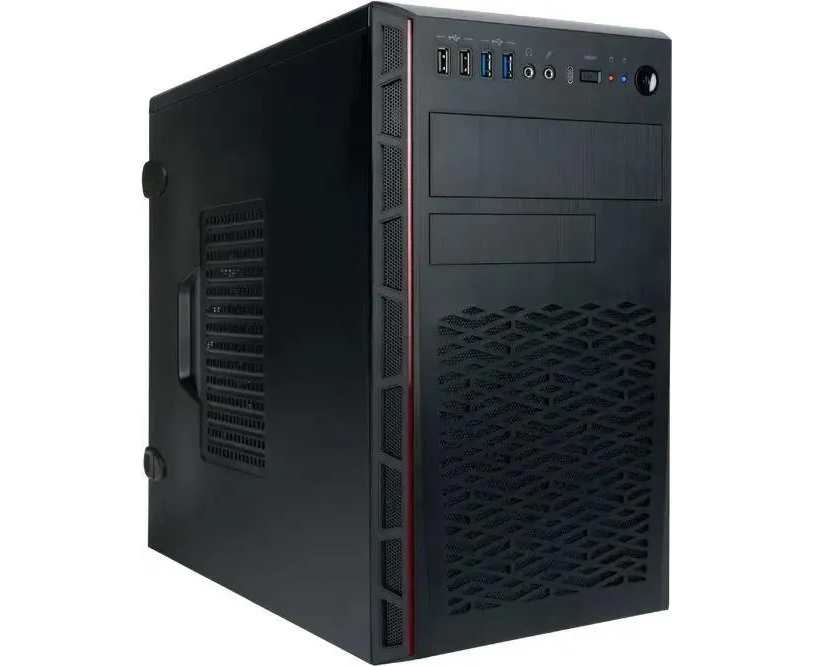 Корпус Inwin EMR065 BL (6193033) черный без БП m ATX 2x USB2.0 2x USB3.0 audio