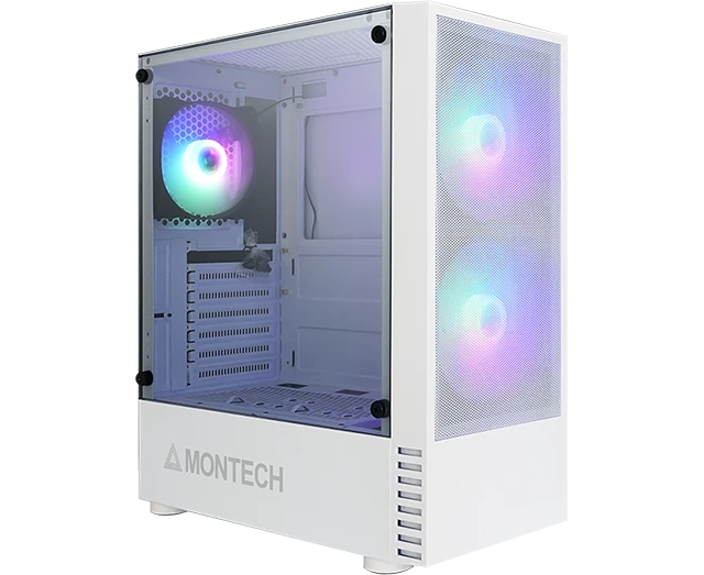 Корпус Montech X2 Mesh White (X2 MESHW) / ATX / 2x140mm, 1x120mm FRGB fans