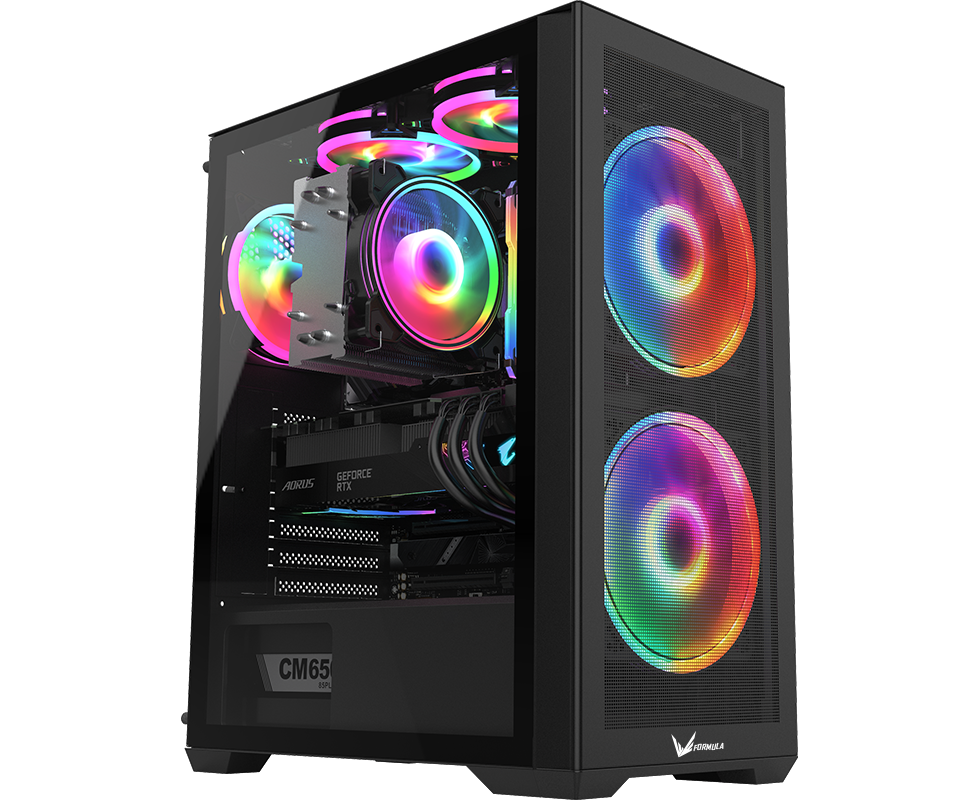 Корпус Formula Air Power G5 Duo черный без БП ATX 5x120mm 3x140mm 1x USB3.0 1x USB3.1 audio bott PSU