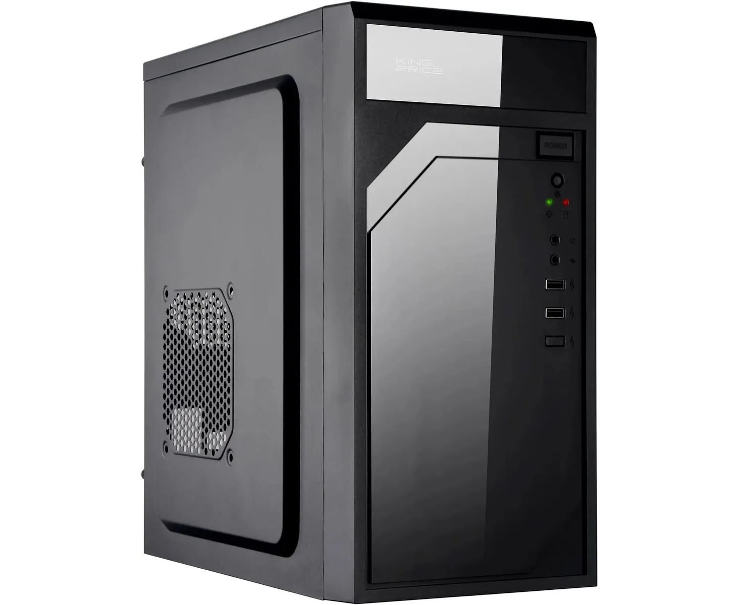Корпус King Price KPCC-MN208 черный без БП m ATX 1x80mm 2x120mm 2x USB2.0 audio