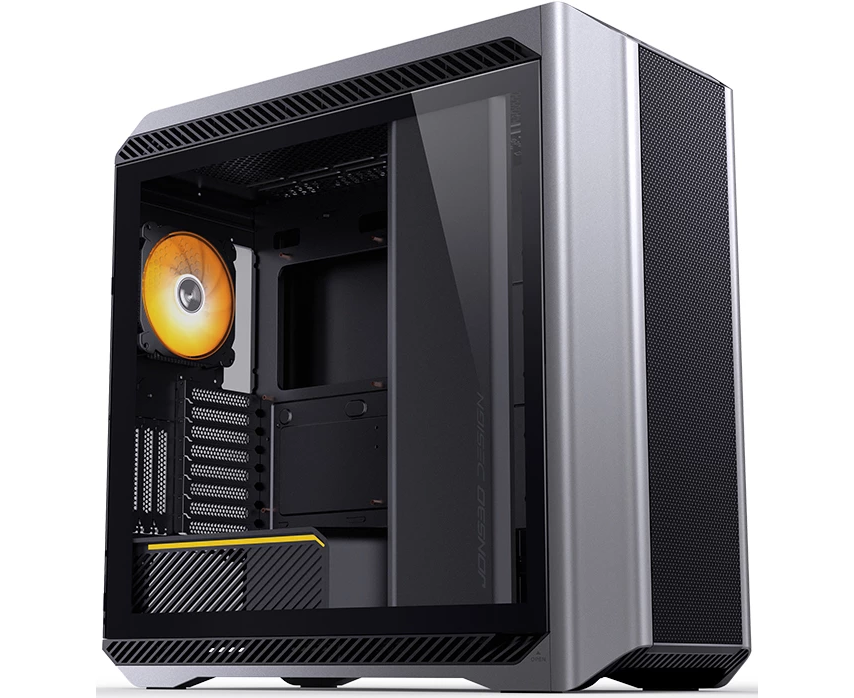 Корпус JONSBO D500 Silver без БП, боковая панель из закал. стекла, ARGB LED-strips, mini-ITX, micro-ATX, ATX, EATX, серебрянный