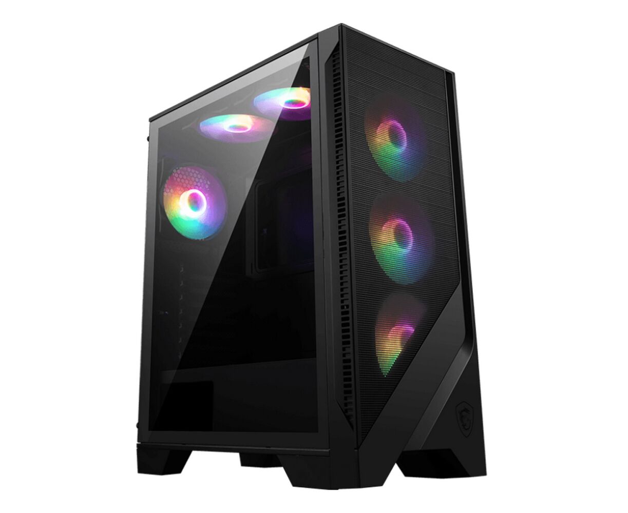 Корпус MSI Mag Forge 120 A Air Flow (306-7 G23 A21-809) Mid-Tower, ATX, 2x USB 3.2, Audio I/O, 6x120mm auto RGB Fan PWM RGB PWM, Tempered Glass Window