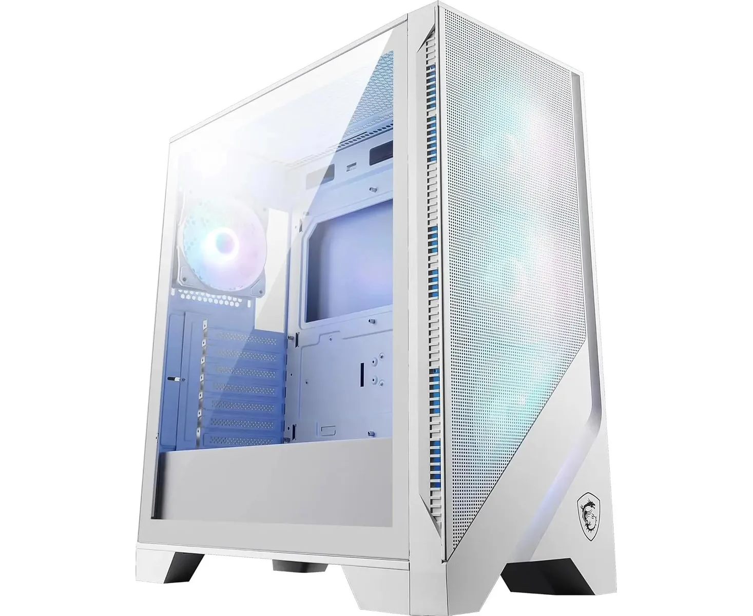 Корпус MSI MAG Forge 320 R Airflow (306-7 G23 W21-HH9) белый без БП ATX 4x120mm 2x USB3.0 audio bott PSU