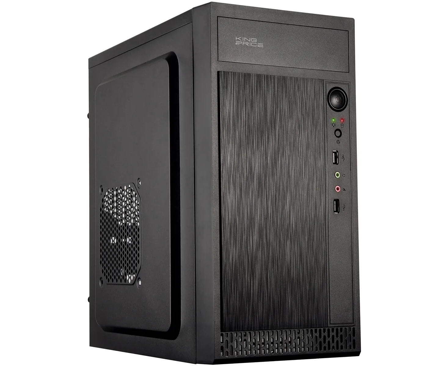 Корпус King Price KPCC-MN211 черный без БП m ATX 1x80mm 2x120mm 2x USB2.0 audio