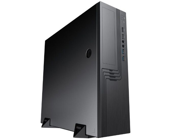 Корпус Powerman EL555 BK PM-300 ATX 6141876 U3.0*2+U2*2+2*combo Audio: fan 9cm; intrusion switch Slim Case