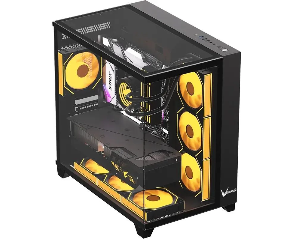Корпус Formula Crystal Z9 Floe (crystal z9 floe b), Midi-Tower, ATX, без БП, черный