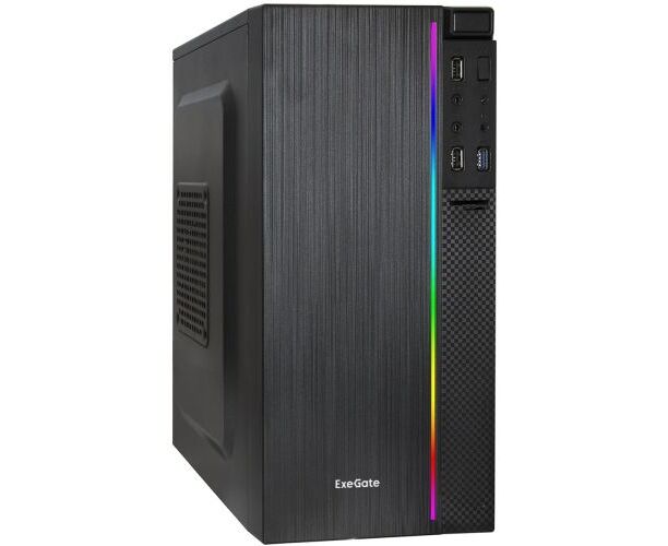 Корпус Exe Gate Minitower EX287884 RUS m EVO-9302-RGB-500 W-12