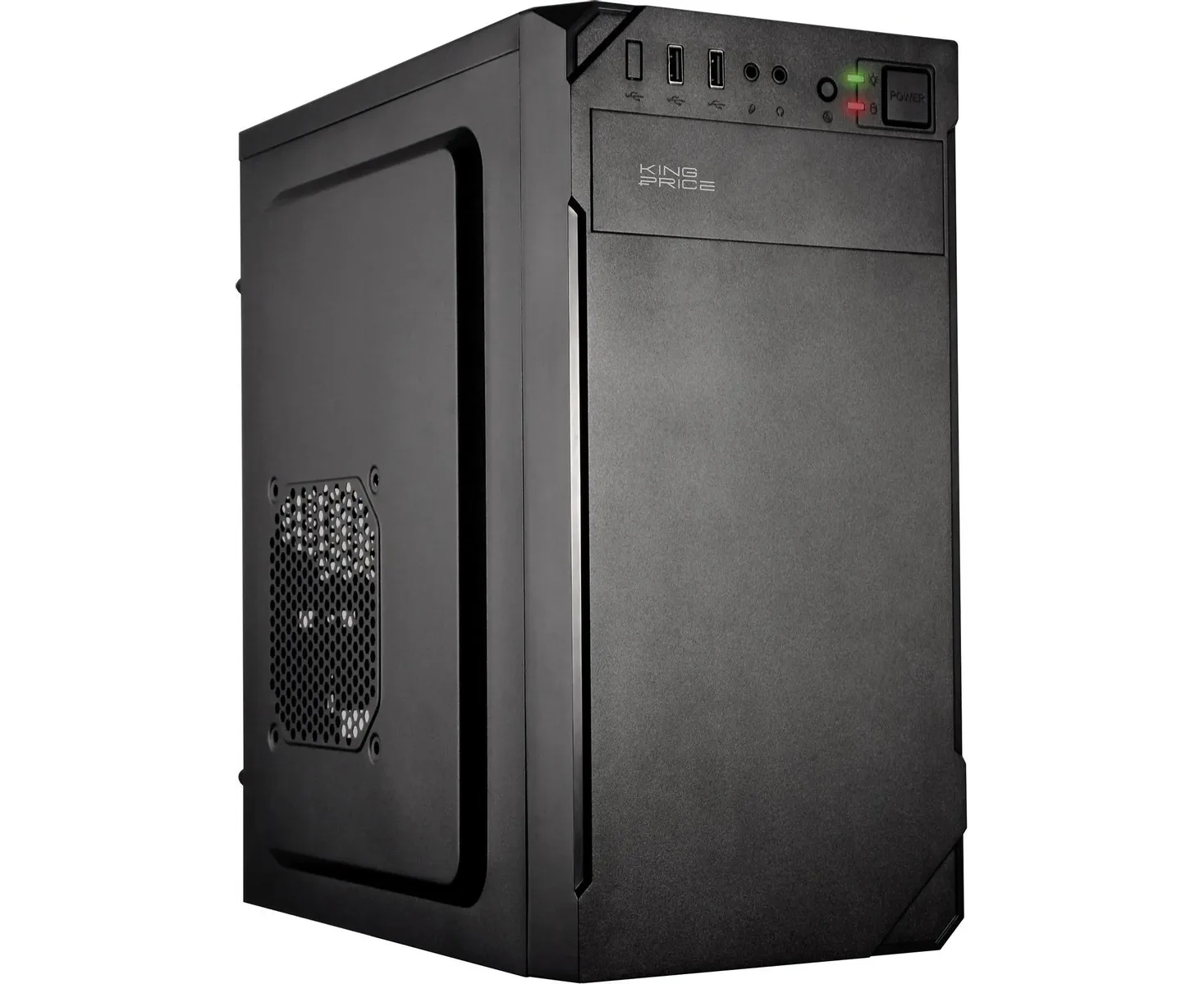 Корпус King Price KPCC-MN209 черный без БП m ATX 1x80mm 2x120mm 2x USB2.0 audio