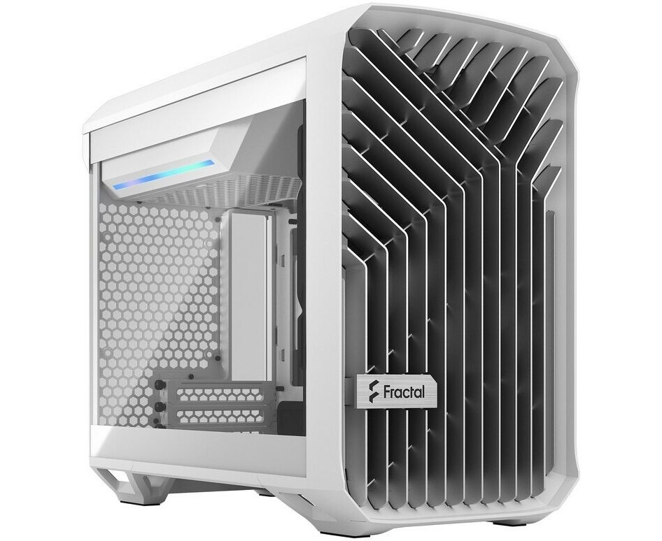 Корпус Fractal Design Torrent Nano White TG Clear Tint (FD-C-TOR1 N-03) / m ITX, TG / 1x180mm fan inc.
