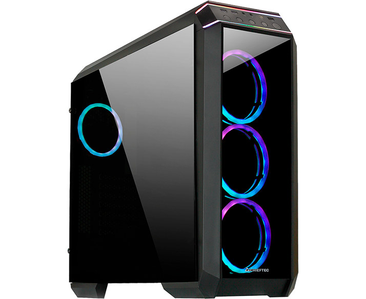 Корпус Chieftec Stallion II (GP-02 B-UC-OP) черный без БП ATX 4x120mm 1x USB2.0 2x USB3.1 audio bott PSU